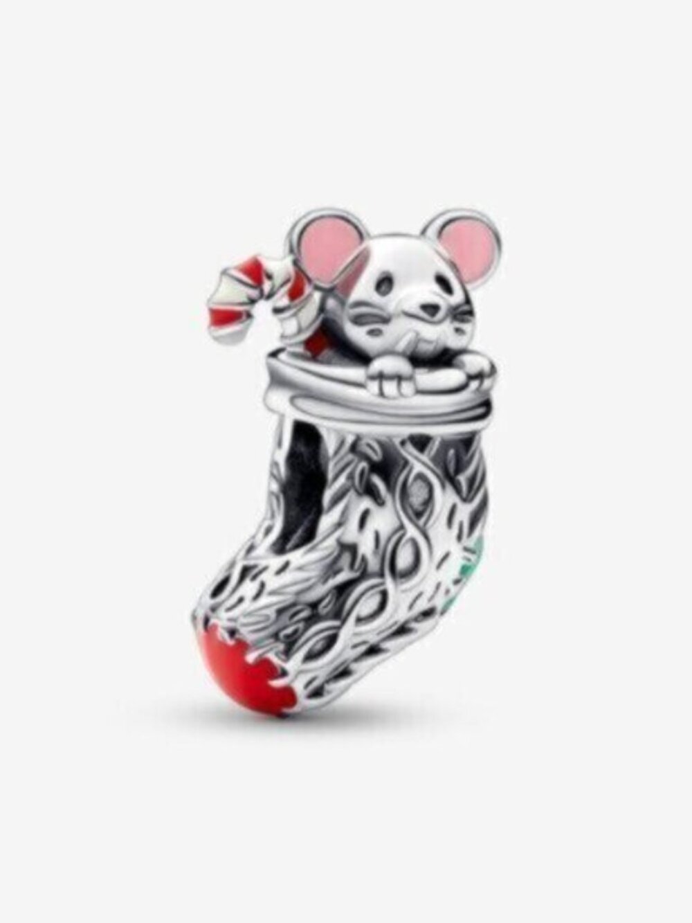 Pandora Festive Mouse & Stocking Charm